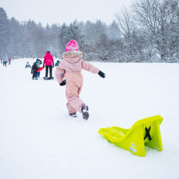 Kid,Playing,In,Snow,,Winter,Fun,,Czech,National,Park,Sumava,